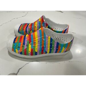 Native Shoes Jefferson Rainbow Slip On Casual Comfort Shoes‎ M7 W9